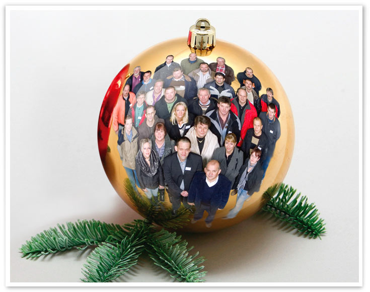Weihnachtskugel Mitarbeiter