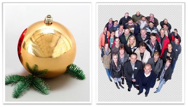 Weihnachtskugel Ausgandsmaterial