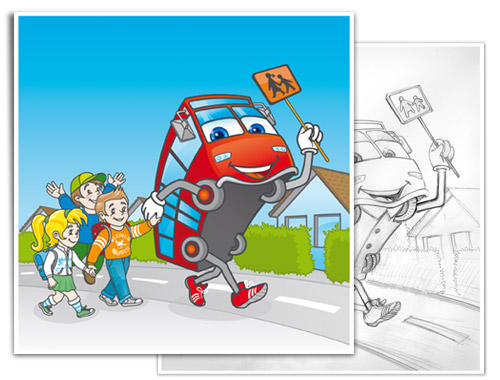 Der laufende Bus