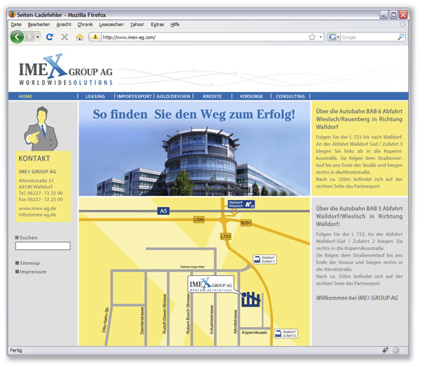 Anfahrt ImeX AG