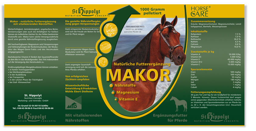 Produktetikette MAKOR
