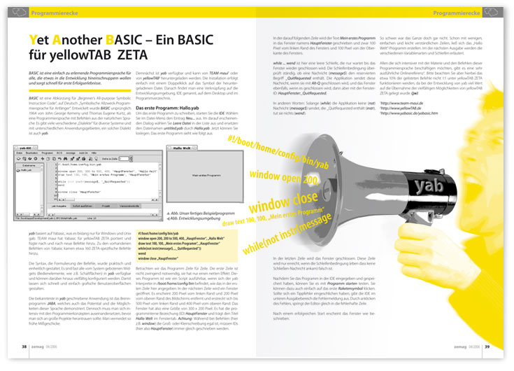 zemag das ZETA-Magazin