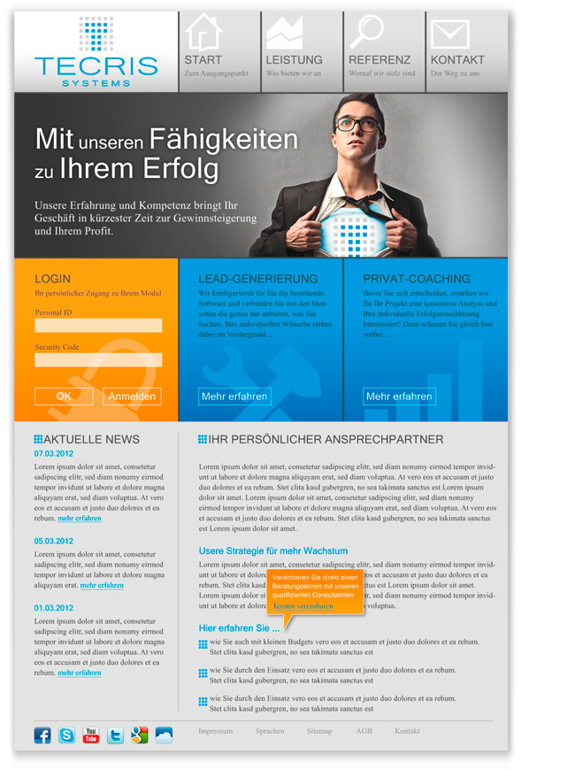 TECRIS GmbH Homepage alternativ